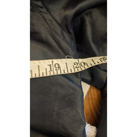 Broken Promises Black Metallic Bomber Jacket with Hood, Small - Picture 9 of 10